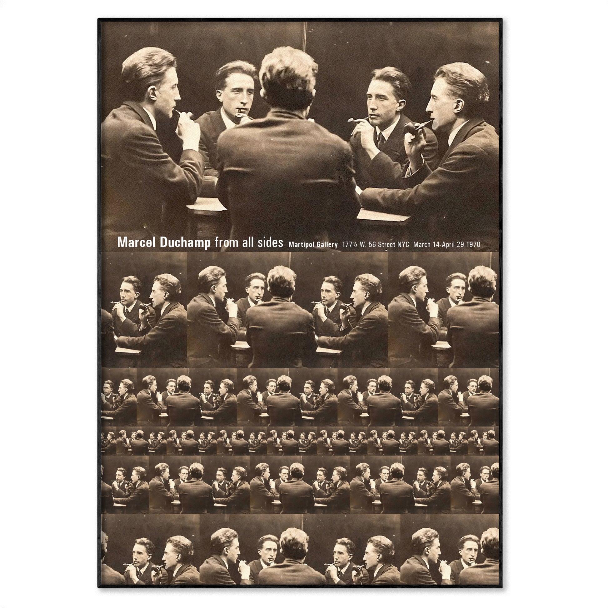 Marcel Duchamp Five-Way Portrait exhibition poster