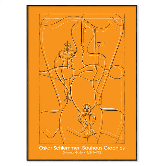 Oskar Schlemmer Bauhaus Graphics Exhibition Poster