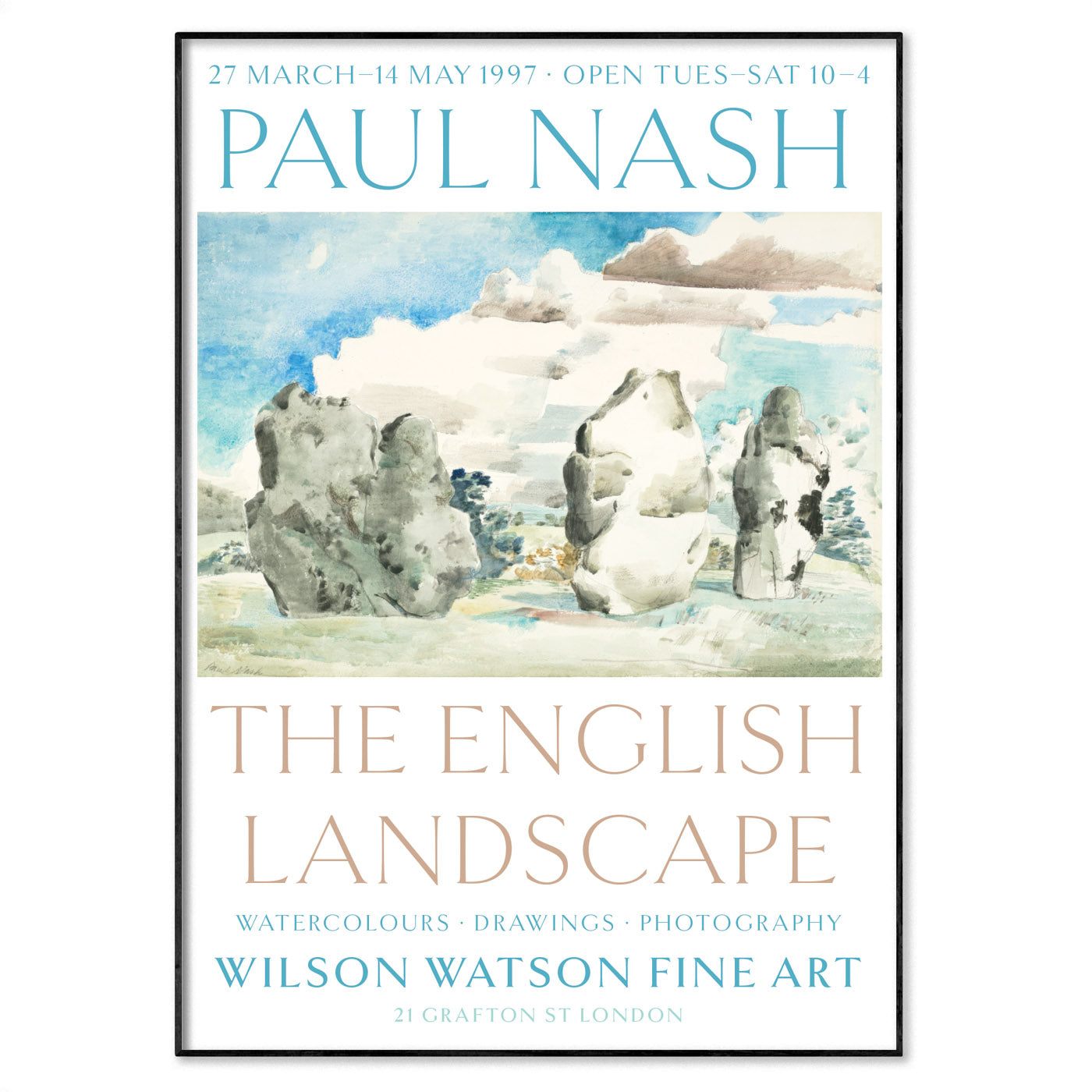 Paul Nash Exhibition Poster - 'Avebury' 1936