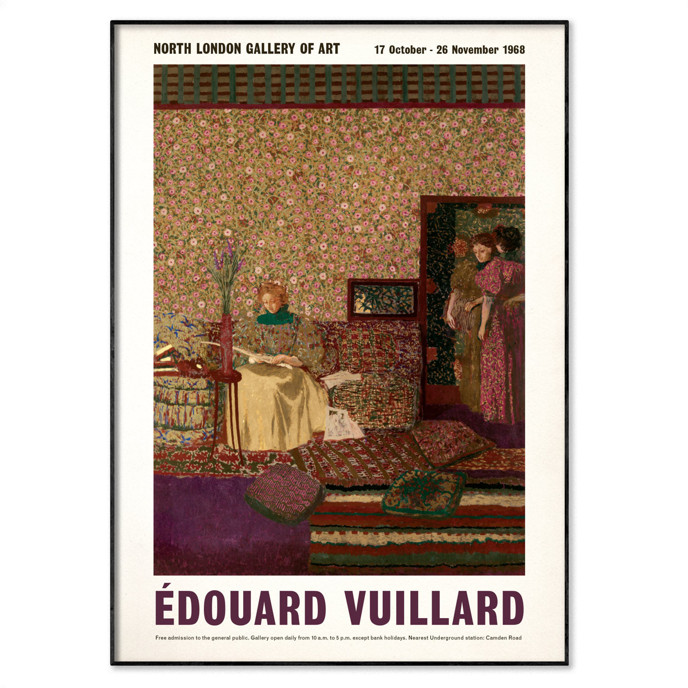 Édouard Vuillard Exhibition Poster - 'L'Intimité' | Art Poster Archive ...