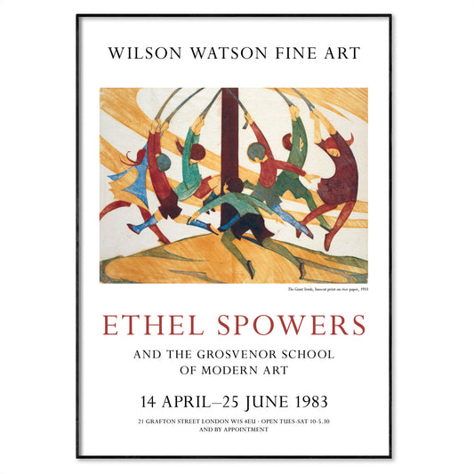 Ethel Spowers 'The Giant Stride' Exhibition Poster