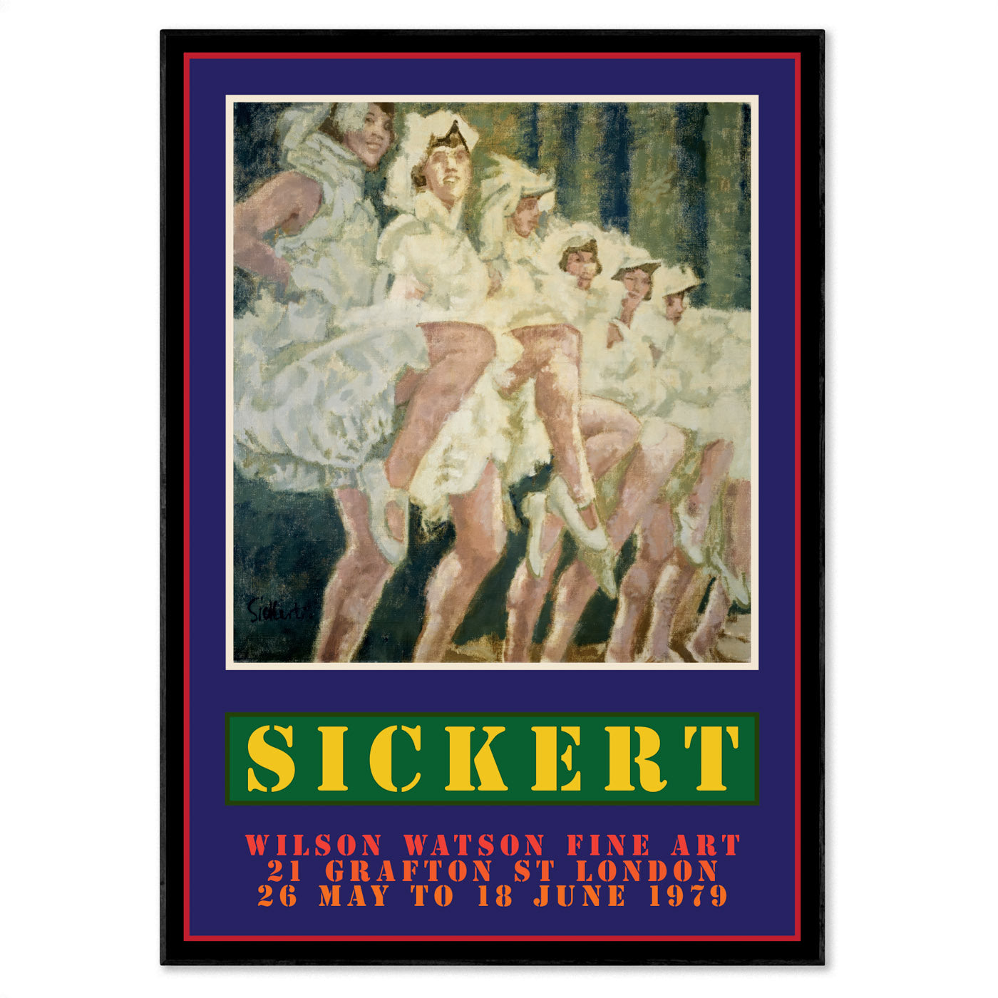 Walter Richard Sickert "High-Steppers" Exhibition Poster