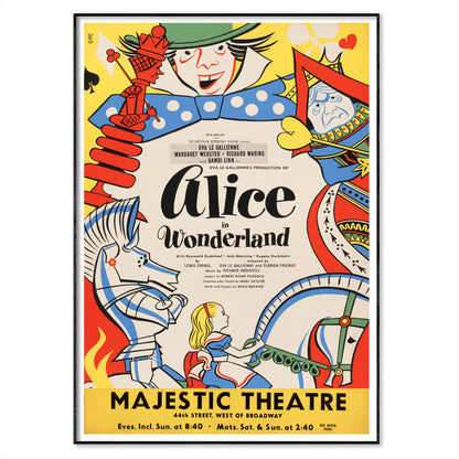 Alice In Wonderland Theatre Poster, 1947