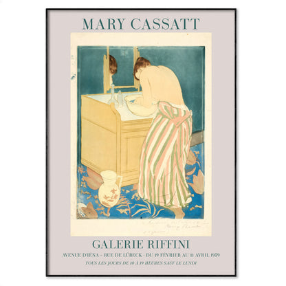 Mary Cassatt Exhibition Poster - 'Woman Bathing (La Toilette)', 1890-91