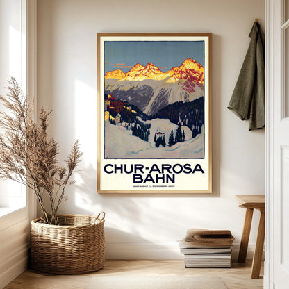 Swiss Railway Poster - Chur-Arosa Bahn by Emil Cardinaux