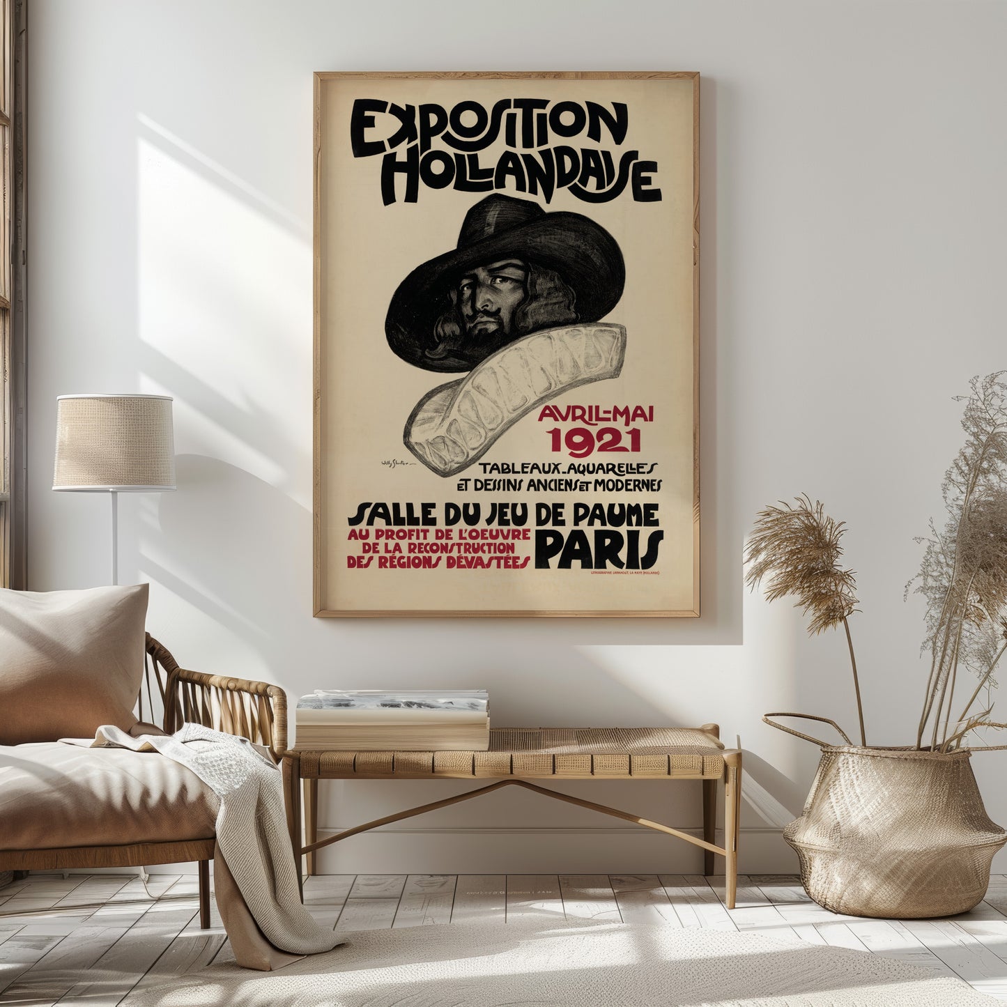 Dutch Art Exhibition Poster - 'Exposition Hollandaise'