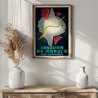 Monaco Aquarium Poster/Aquarium de Monaco