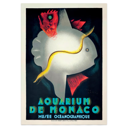Monaco Aquarium Poster/Aquarium de Monaco