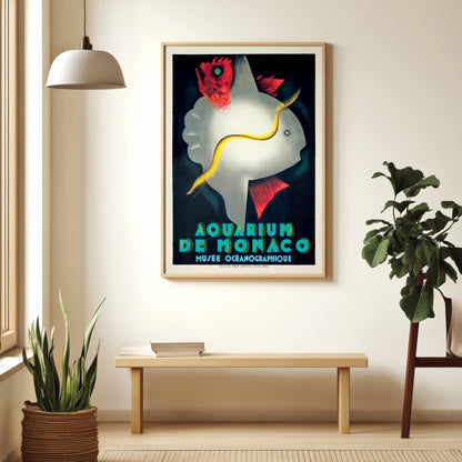 Monaco Aquarium Poster/Aquarium de Monaco