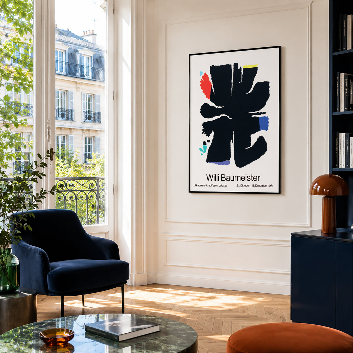 Willi Baumeister poster on a wall