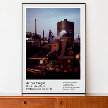 Arthur Siegel 'Great Lakes Steel' Photography Exhibition Poster