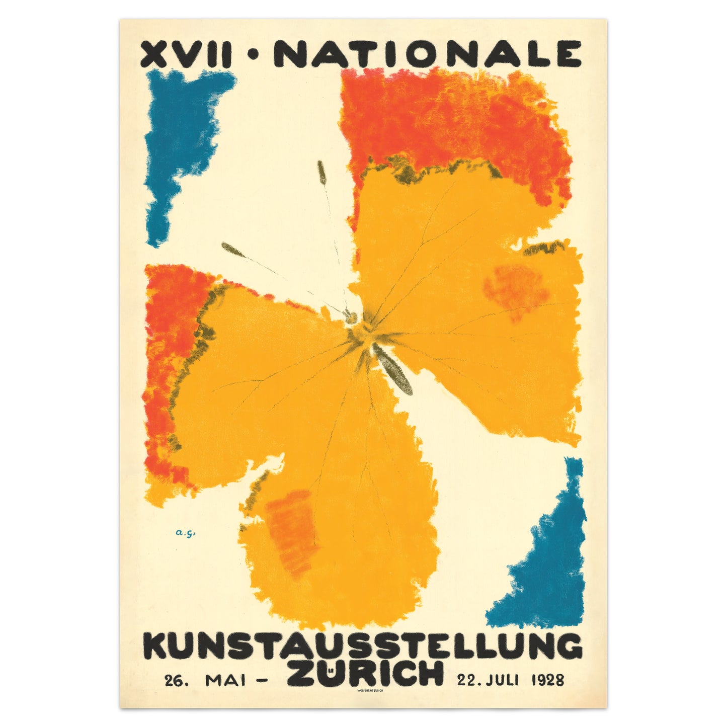 Augusto Giacometti Poster for the 1928 National Art Exhibition in Zurich