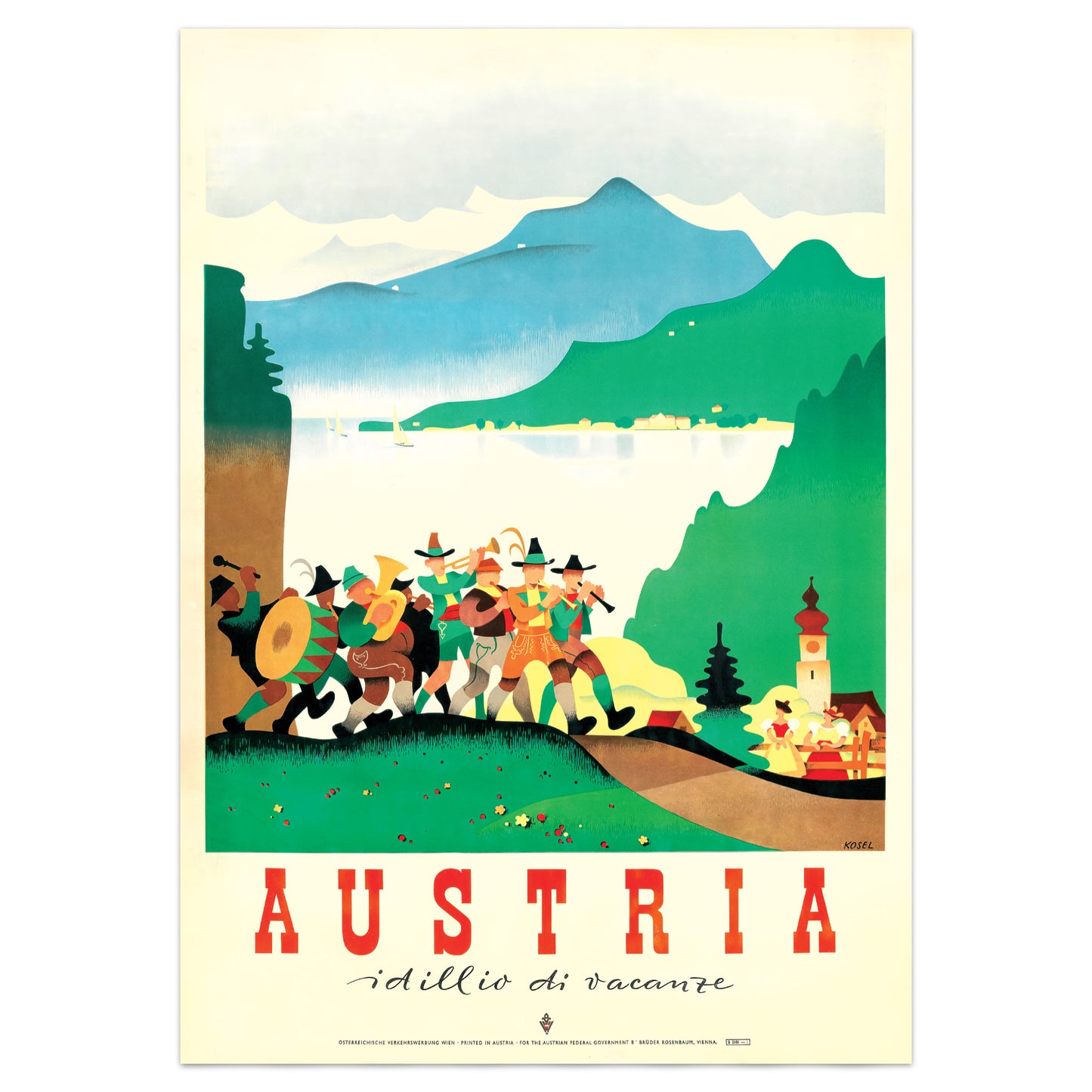 1950s Austria Tourism Poster