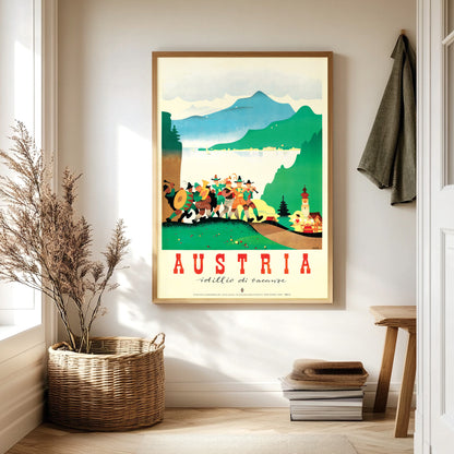 1950s Austria Tourism Poster