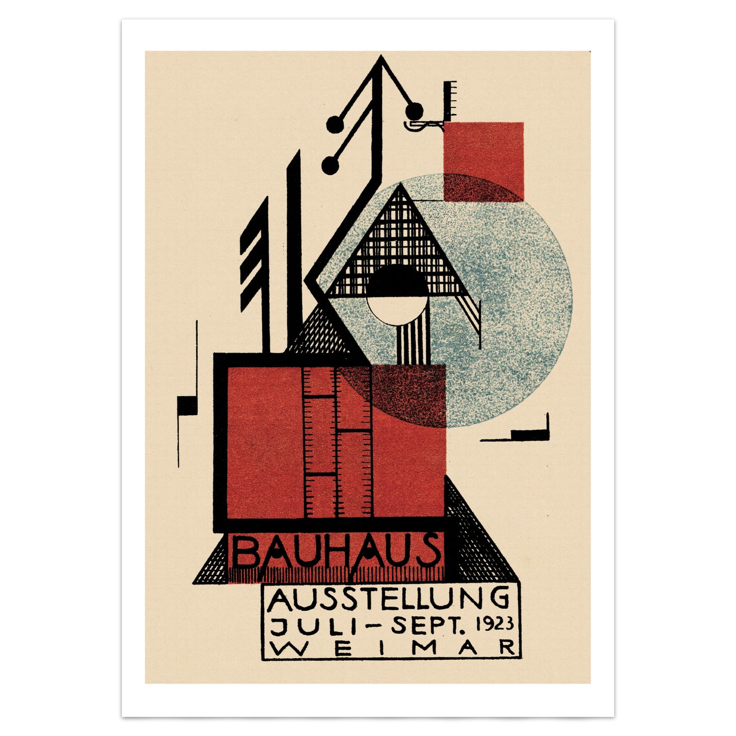 Bauhaus Poster by Rudolf Baschant, 1923