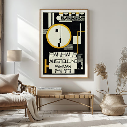 Bauhaus Exhibition Poster by Rudolf Baschant, 1923