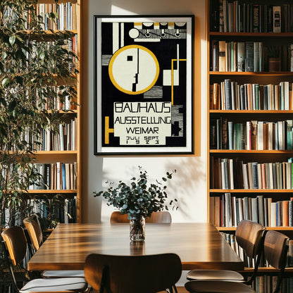 Bauhaus Exhibition Poster by Rudolf Baschant, 1923
