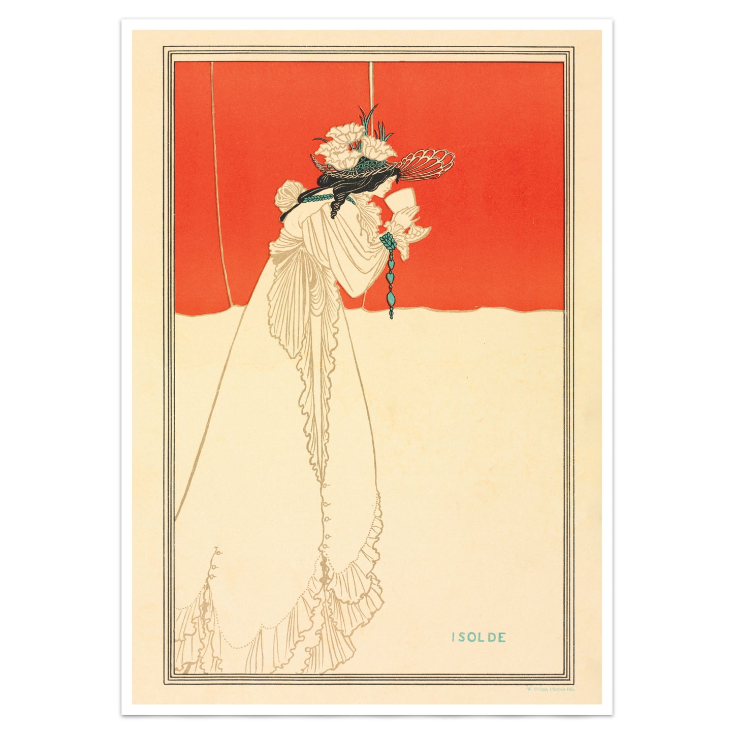 Isolde (1895) Print by Aubrey Beardsley