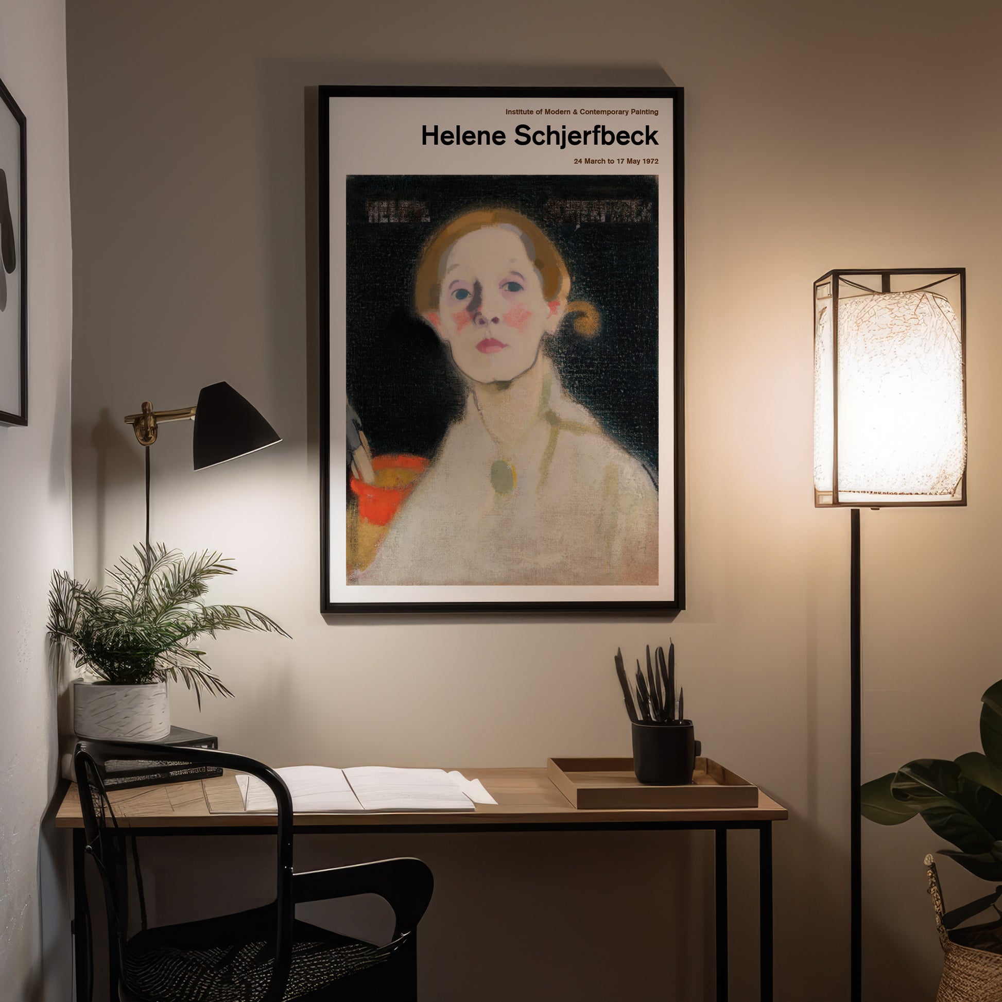 Best Helene Schjerfbeck Self Portrait Exhibition Poster