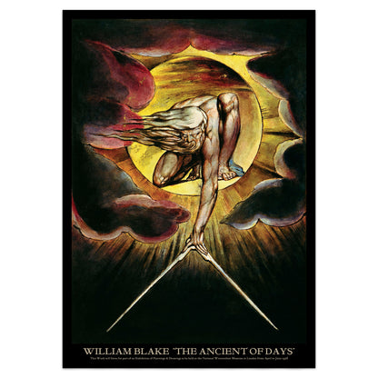 William Blake Exhibition Poster - 'The Ancient Of Days'