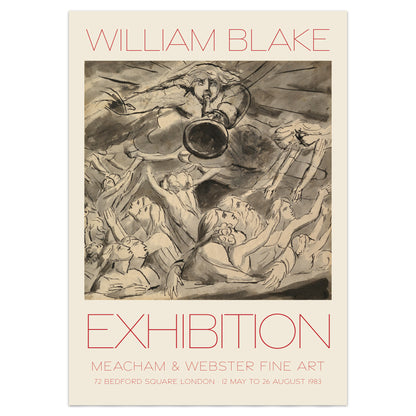 William Blake Exhibition Poster - 'The Last Trumpet'