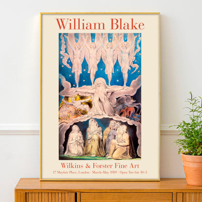 William Blake Exhibition Poster - 'When The Morning Stars Sang Together'