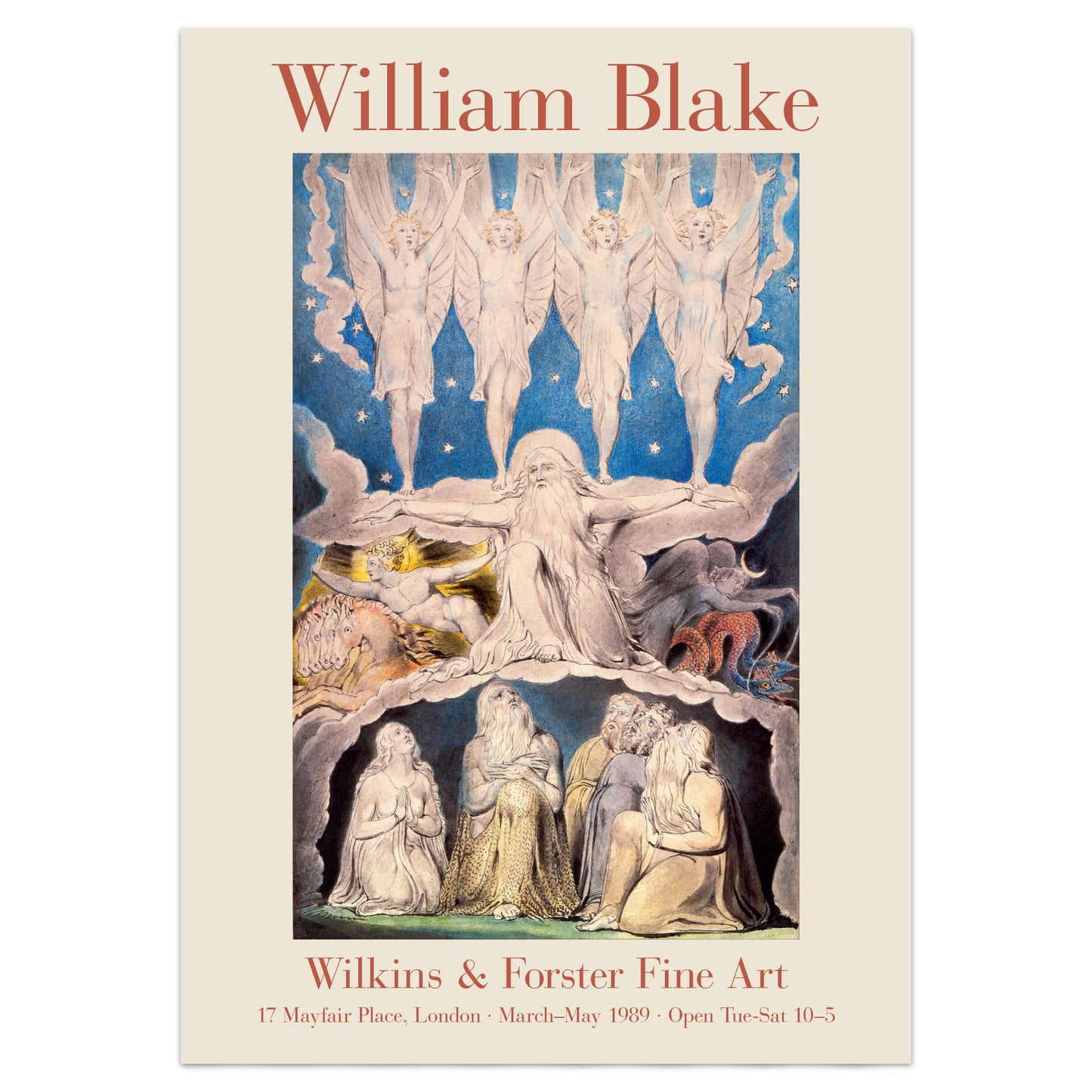 William Blake Exhibition Poster - 'When The Morning Stars Sang Together'