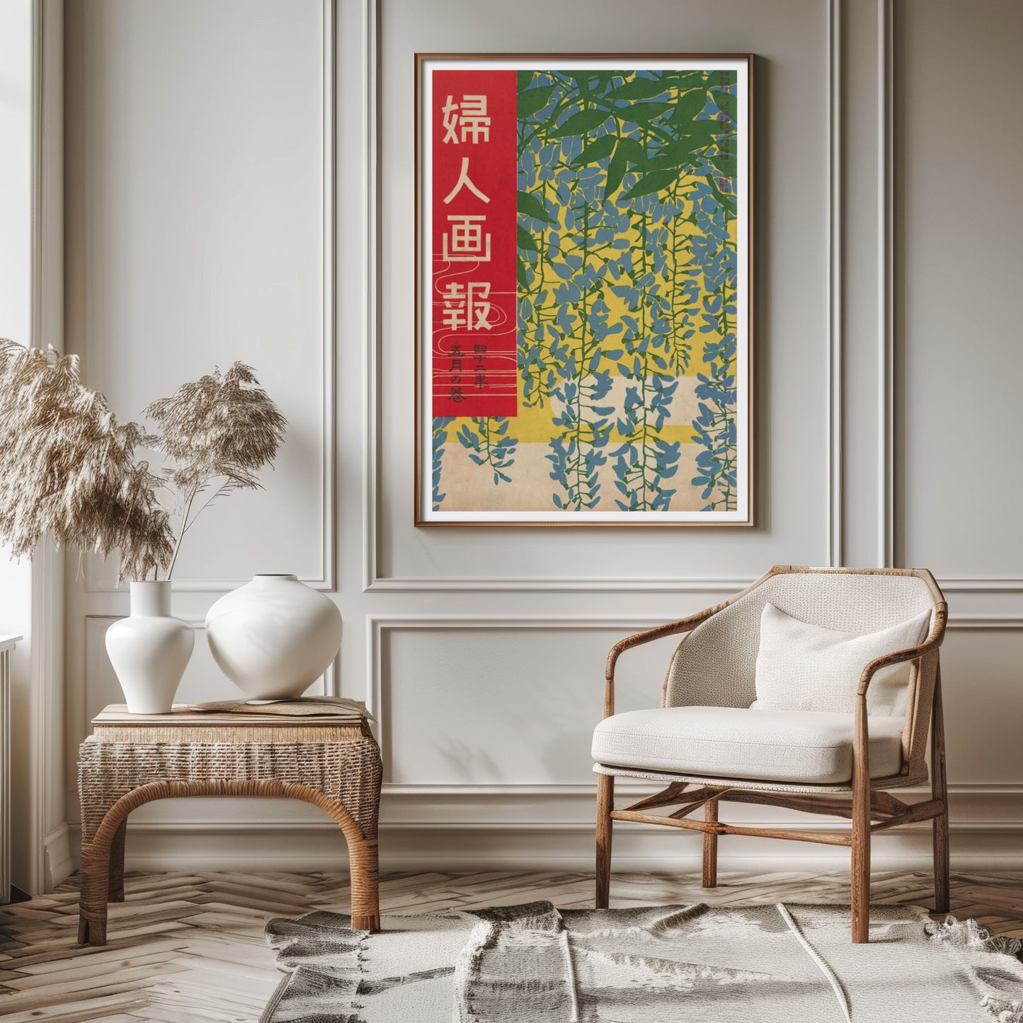 Blue Wisteria by Ishikawa Toraji