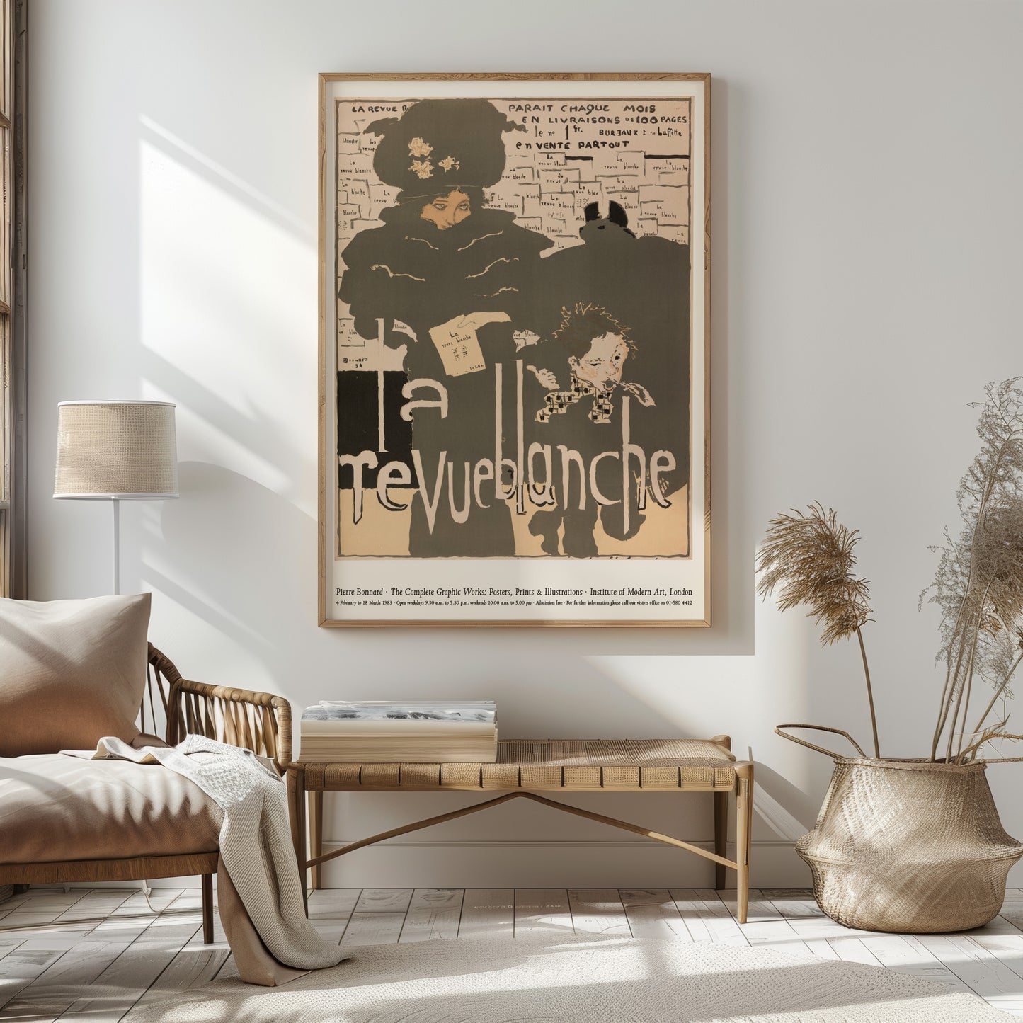 Pierre Bonnard Graphic Works Exhibition Poster, La Revue Blanche