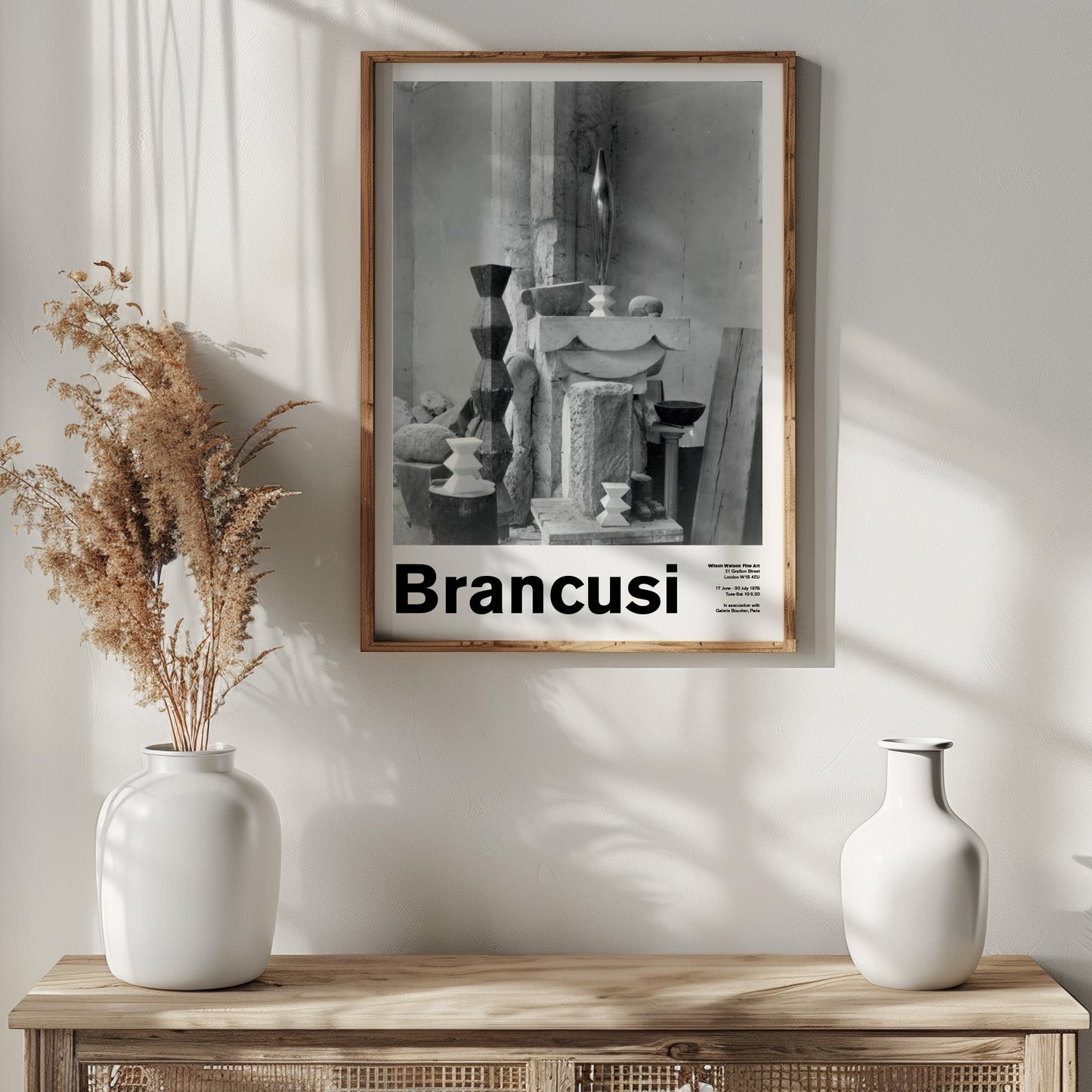 Constantin Brancusi Exhibition Poster With Photography By Edward Steichen - Vintage Style Art Print