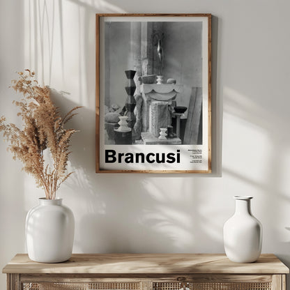 Constantin Brancusi Exhibition Poster With Photography By Edward Steichen - Vintage Style Art Print