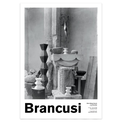 Constantin Brancusi Exhibition Poster With Photography By Edward Steichen - Vintage Style Art Print
