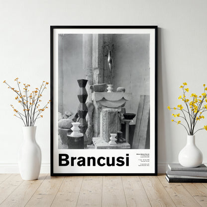 Constantin Brancusi Exhibition Poster With Photography By Edward Steichen - Vintage Style Art Print