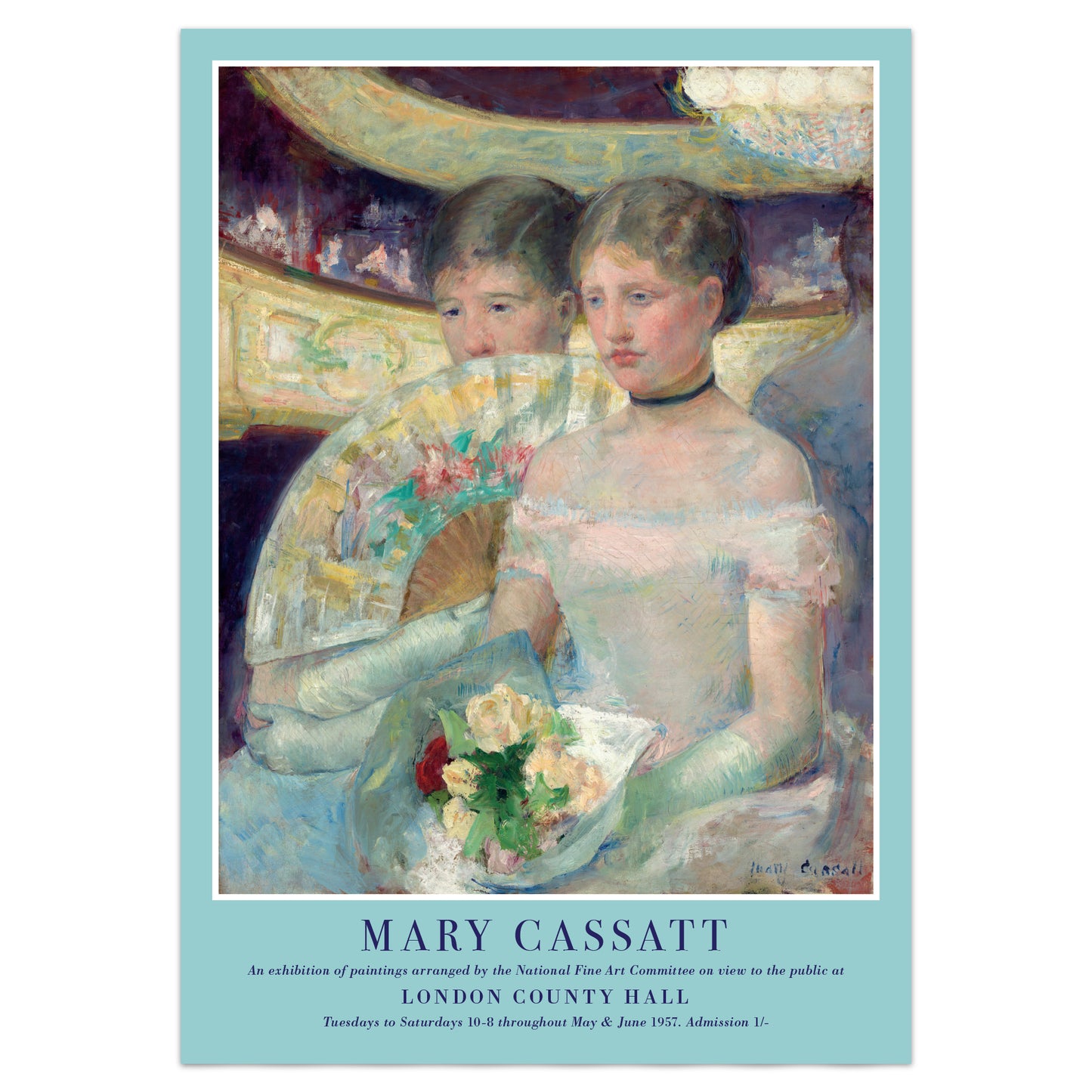 Mary Cassatt 'The Loge' 1878-1880 Exhibition Poster Print