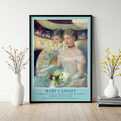 Mary Cassatt 'The Loge' 1878-1880 Exhibition Poster Print