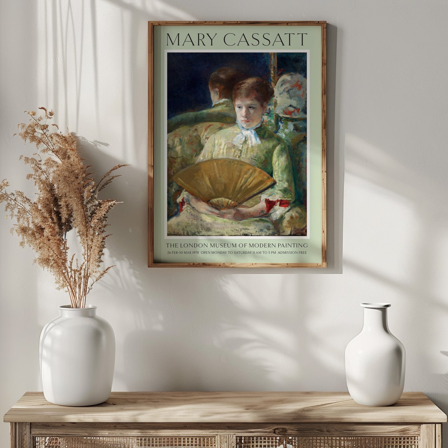 Mary Cassatt 'Woman With A Fan' 1878 Exhibition Poster
