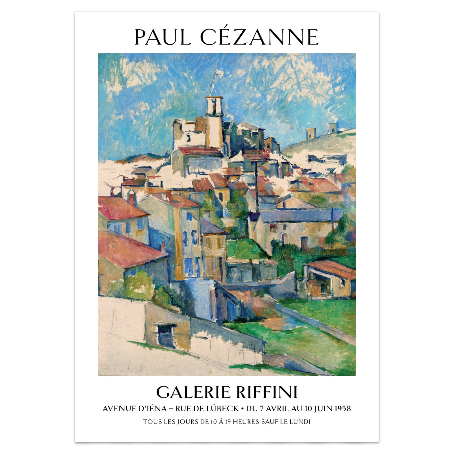Paul Cézanne Poster - 'Gardanne' 1885-6