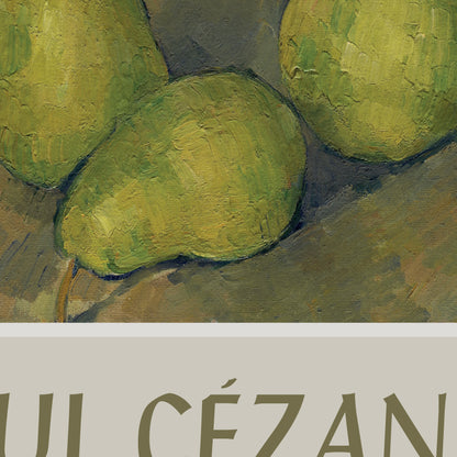 Paul Cézanne Exhibition Poster - Three Pears, 1878-9