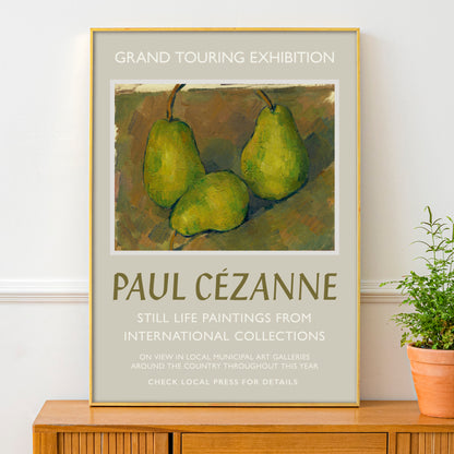 Paul Cézanne Exhibition Poster - Three Pears, 1878-9