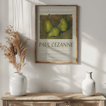 Paul Cézanne Exhibition Poster - Three Pears, 1878-9