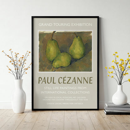 Paul Cézanne Exhibition Poster - Three Pears, 1878-9