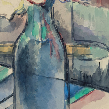 Paul Cézanne Exhibition Poster - 'Roses In A Bottle' 1904