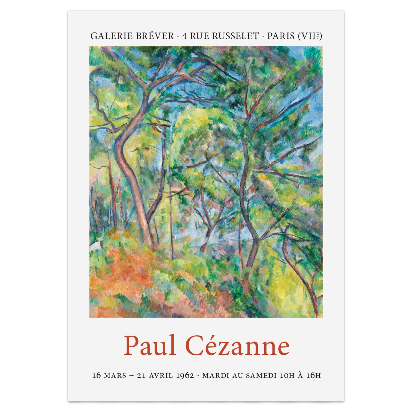 Paul Cézanne Exhibition Poster