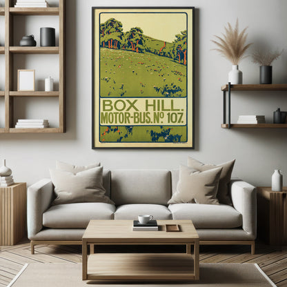 Box Hill - Motor Bus No. 107 Poster by Paul Rieth, 1914