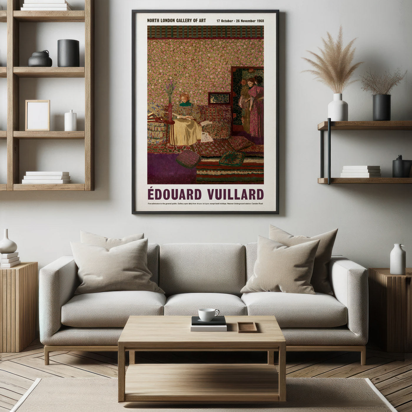 Édouard Vuillard Exhibition Poster - 'Personnages dans un intérieur - L'Intimité' (1896)