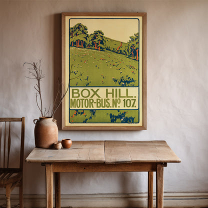 Box Hill - Motor Bus No. 107 Poster by Paul Rieth, 1914