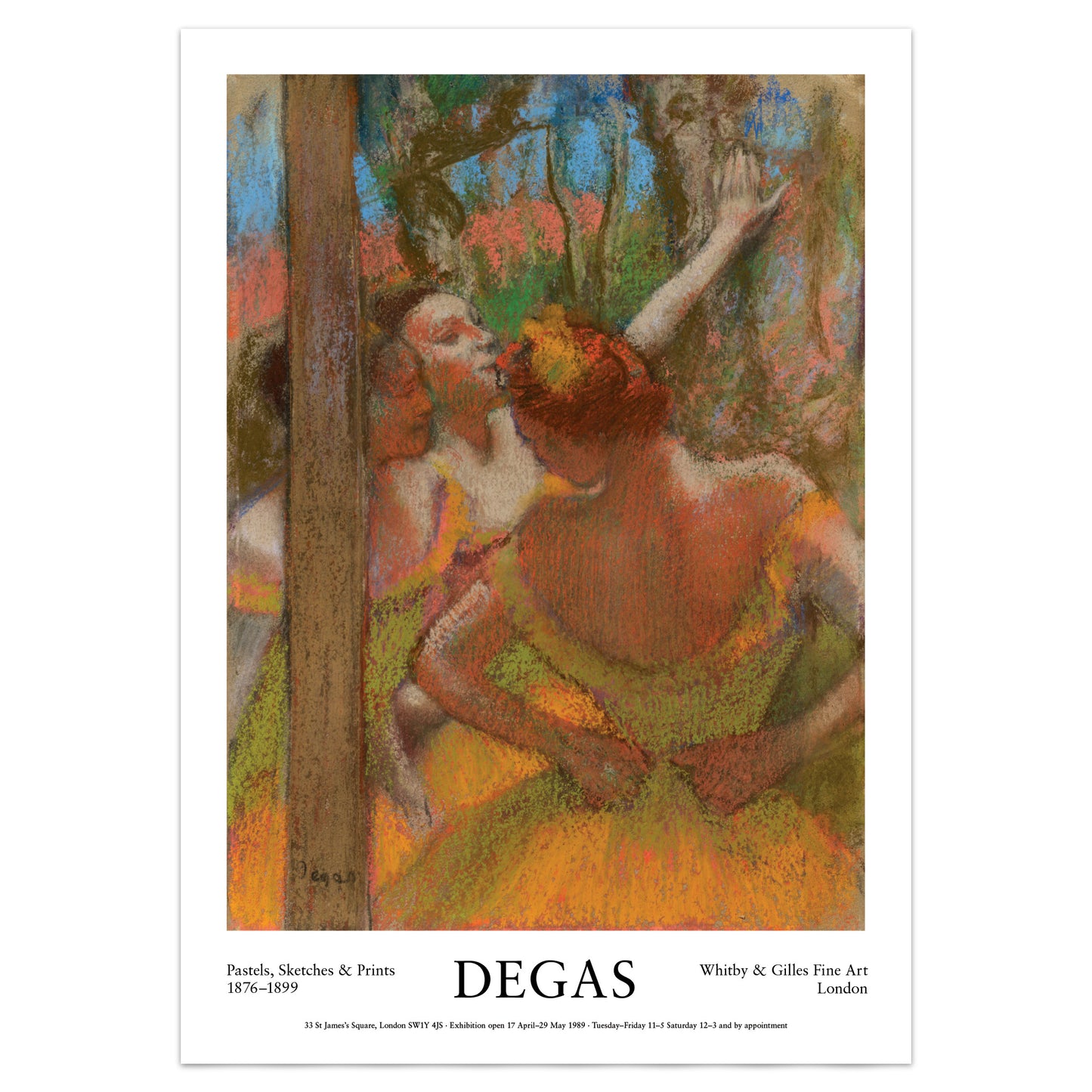 Edgar Degas Exhibition Poster - 'Dancers', 1896