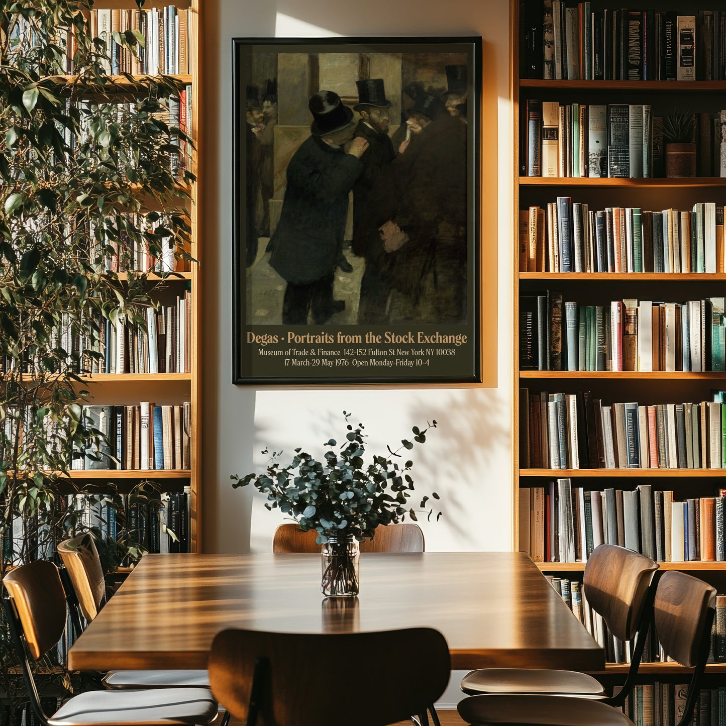 Edgar Degas - Stock Exchange Portraits Exhibition Poster