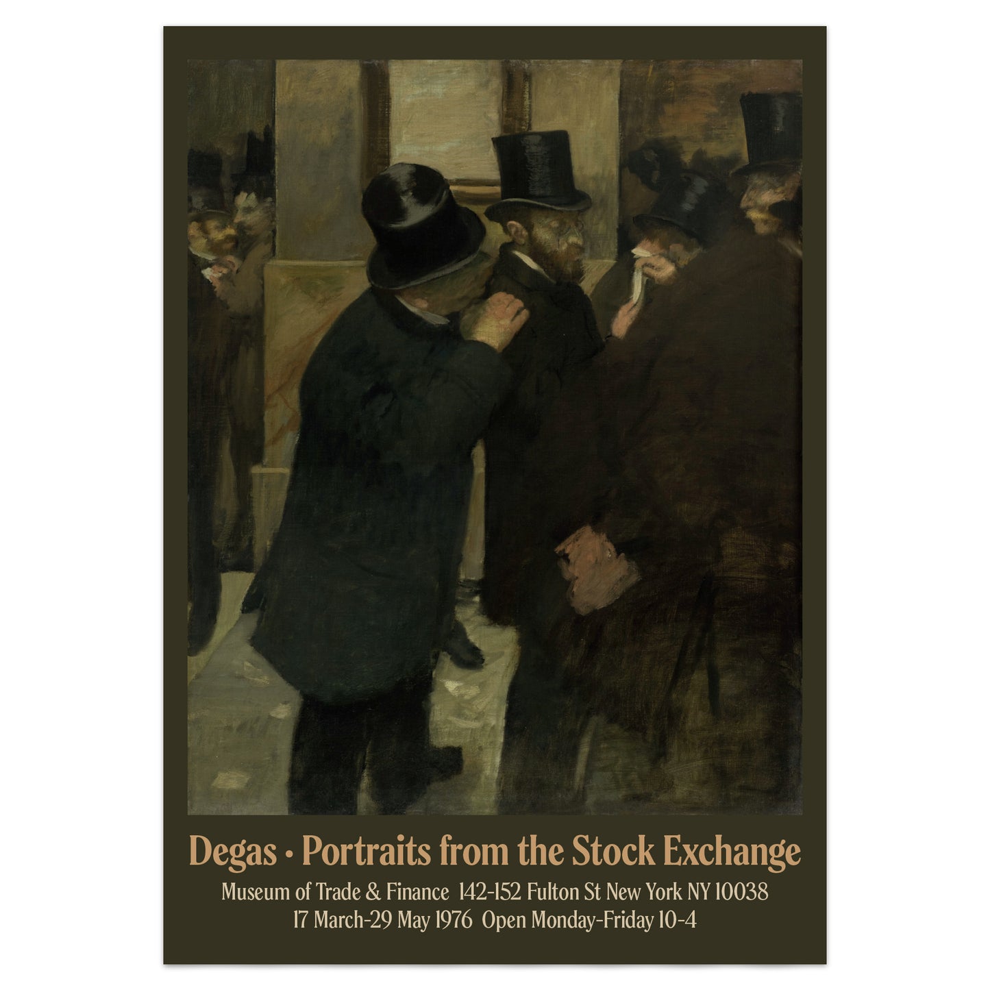 Edgar Degas - Stock Exchange Portraits Exhibition Poster