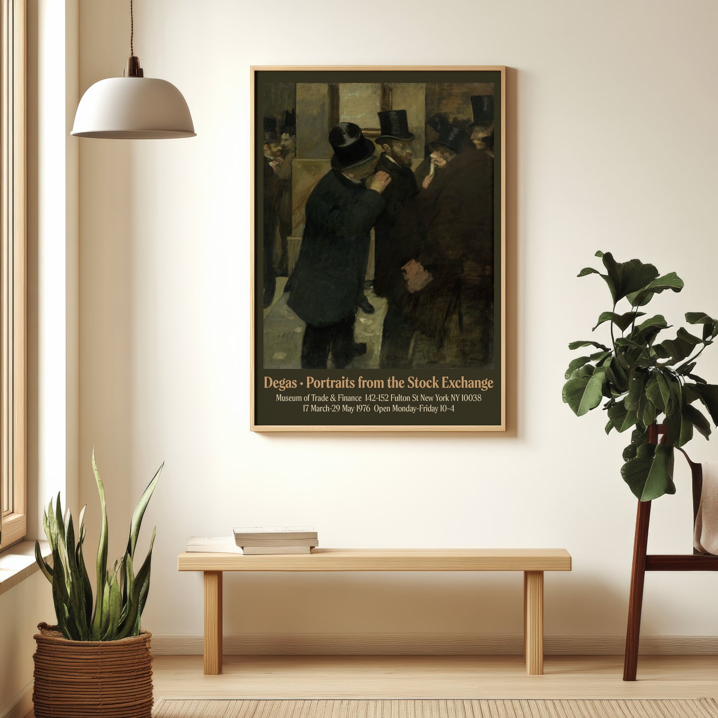 Edgar Degas - Stock Exchange Portraits Exhibition Poster